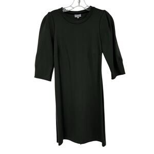 Oliver Bonas Green Elbow Sleeve Corset Tie Back Shift Dress Womens 6